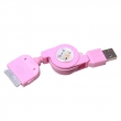 Retractable USB data Cable for iphone