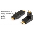 TR-12-003 HDMI mini male to HDMI A female adaptor,swing type