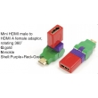 TR-13-004-8 Mini HDMI male to HDMI A female adaptor,rotating 360°