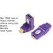 TR-13-003-7 Mini HDMI male to HDMI A female adaptor,swing type