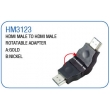 HDMI MALE TO HDMI MALE ROTATABLE ADAPTER