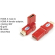 TR-13-006-3 HDMI A male to HDMI A female adaptor,rotating 360°