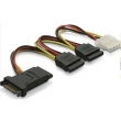 Power SATA Cable ADP SATA 15Pin Female male to SATA 15Pin/power 4pin