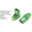 TR-13-003-5 Mini HDMI male to HDMI A female adaptor,swing type