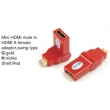 TR-13-003-3 Mini HDMI male to HDMI A female adaptor,swing type