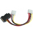 Power SATA Cable ADP SATA 15Pin power 4pin to 2xpower 4pin