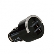 DUAL USB CAR CHARGER WITH PULL RING